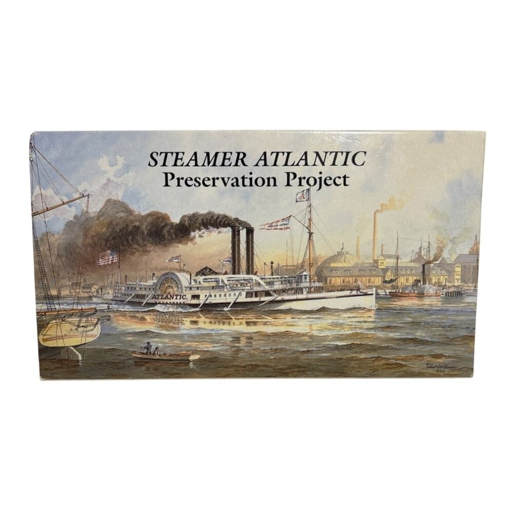 Steamer Atlantic Preservation Project VHS 1993 With Box Historical Documentary
